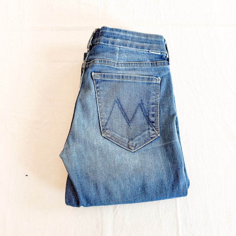 Mother The Looker Spiked Heels to Tractor Wheels Denim Jeans SIze 26